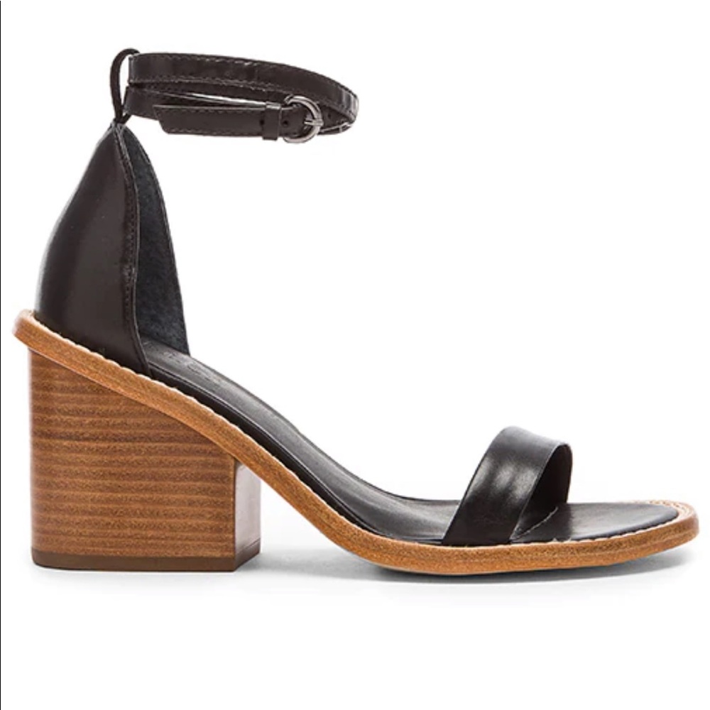 Tibi Alma Wood Block Heel Sandal